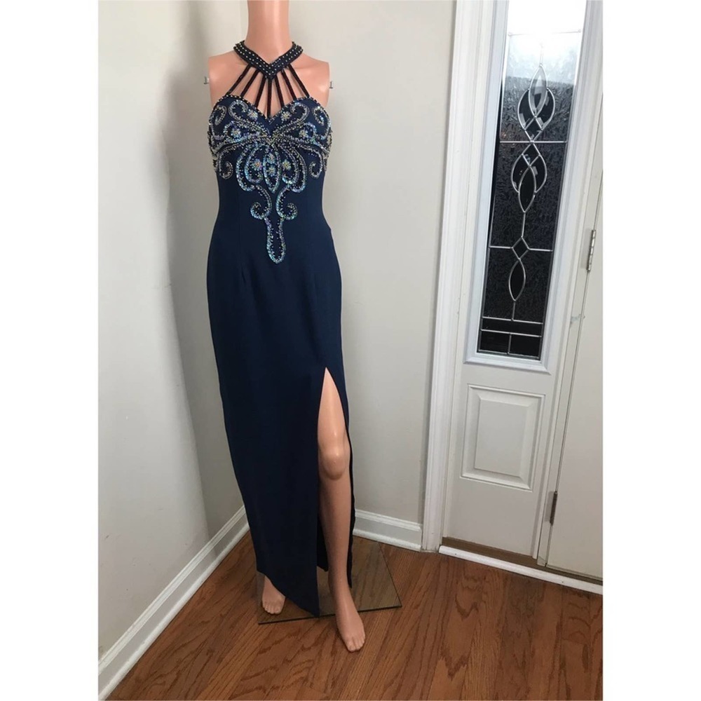 Alyce Design, Beautiful Turquoise Gown - Picture 4 of 6